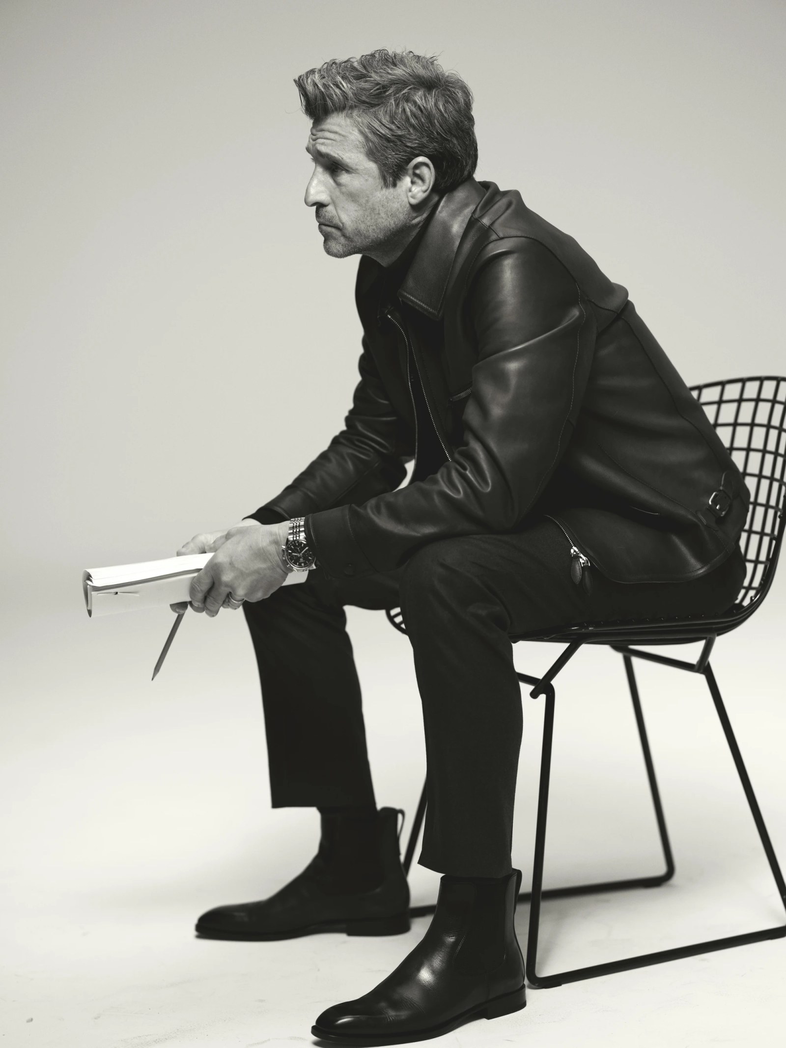 Close-up of Patrick Dempsey for the LVMH film series.