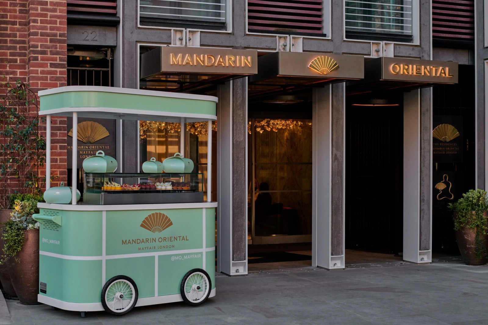 Introducing the Cake Cart at Mandarin Oriental Mayfair, London: A Celebration of Seasonal Flavours in Signature Celadon Green