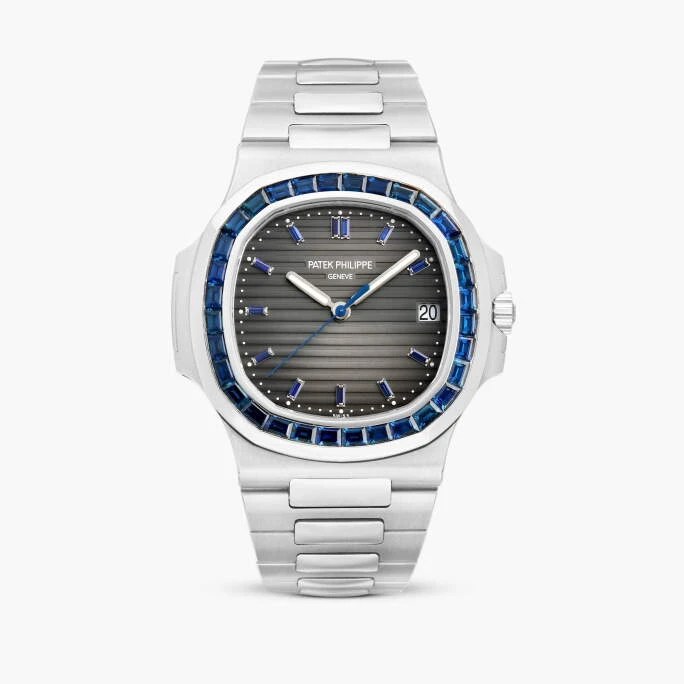Patek Philippe Nautilus platinum reference 5711 with sapphires