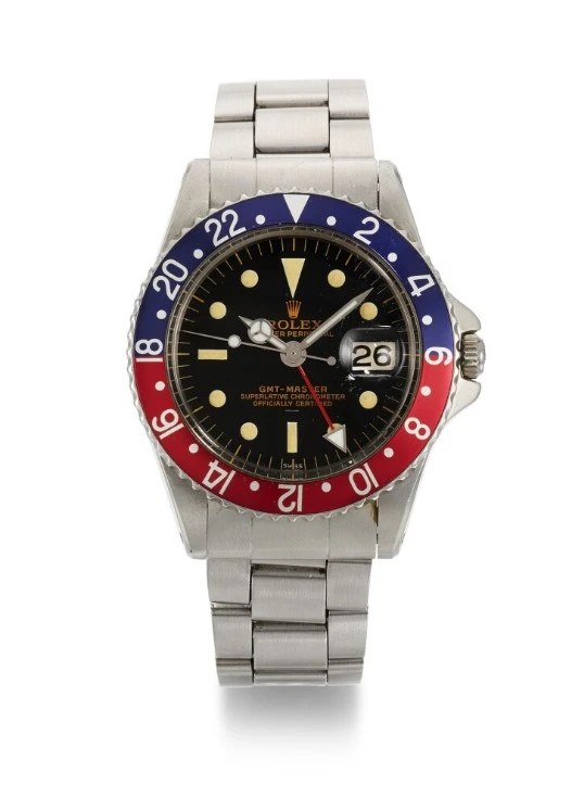 Rolex GMT Pepsi watch | p%3A%2F%2Fsothebys-brightspot.s3.amazonaws.com%2Fdotcom%2Faf%2Fcd%2F7aab695047a884629f8fe61fd77f%2Frarestgmtmaster4.jpg