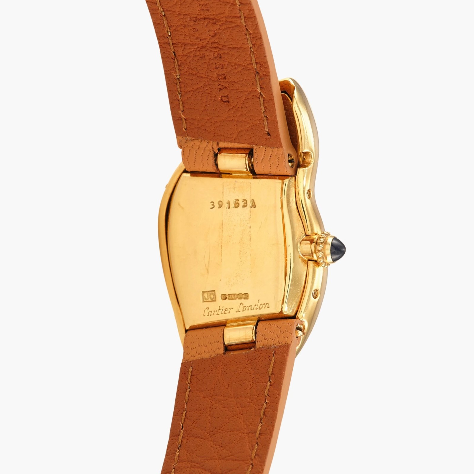 An oval-shaped Cartier Baignoire, the watch that supposedly inspired the Cartier Crash.