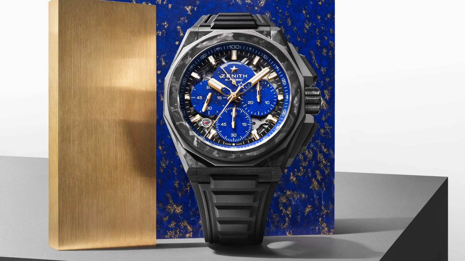 Zenith Puts Ancient Stone Inside a Carbon Chronograph