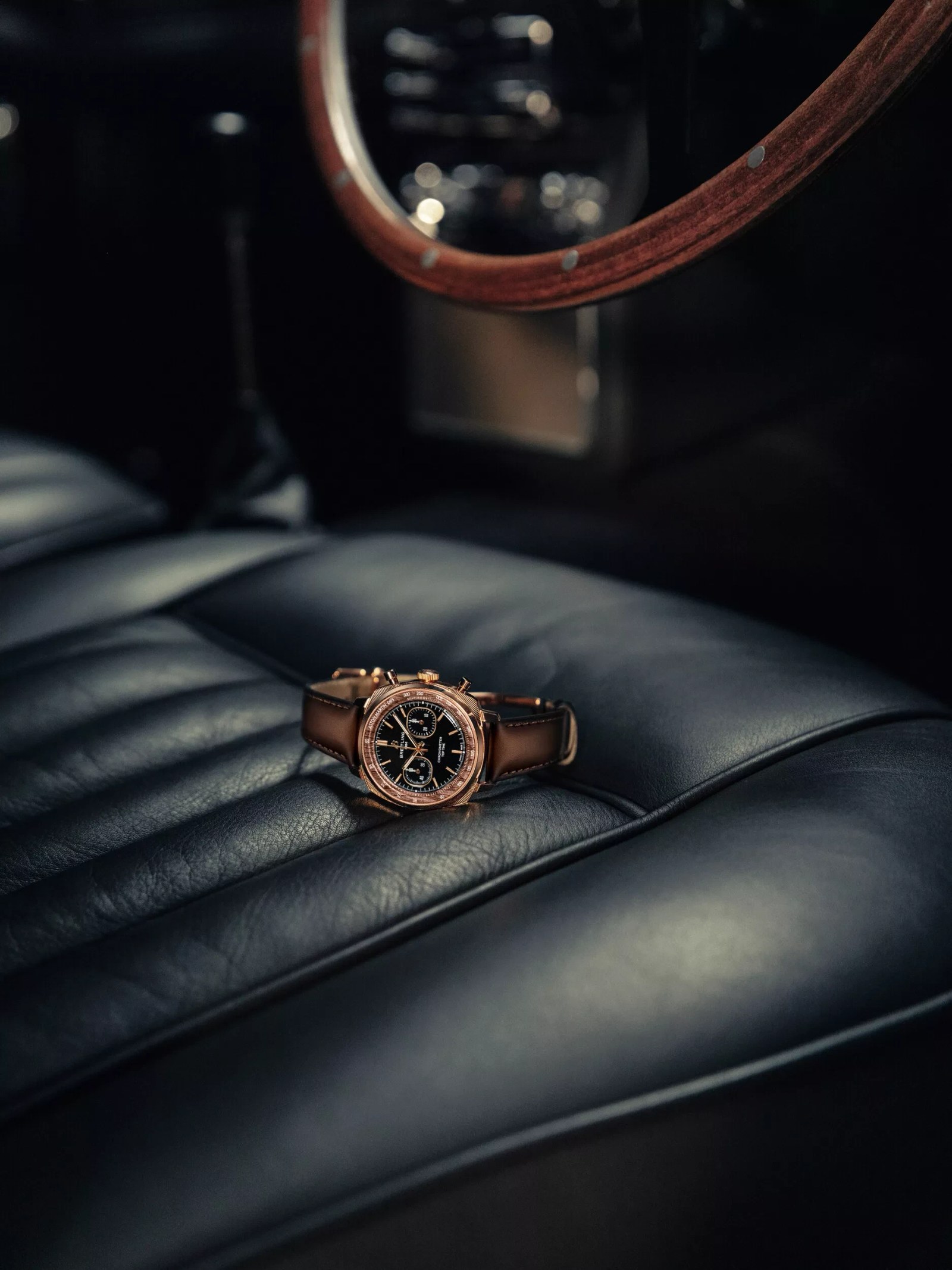 Breitling Top Time DB5 red gold with onyx dial