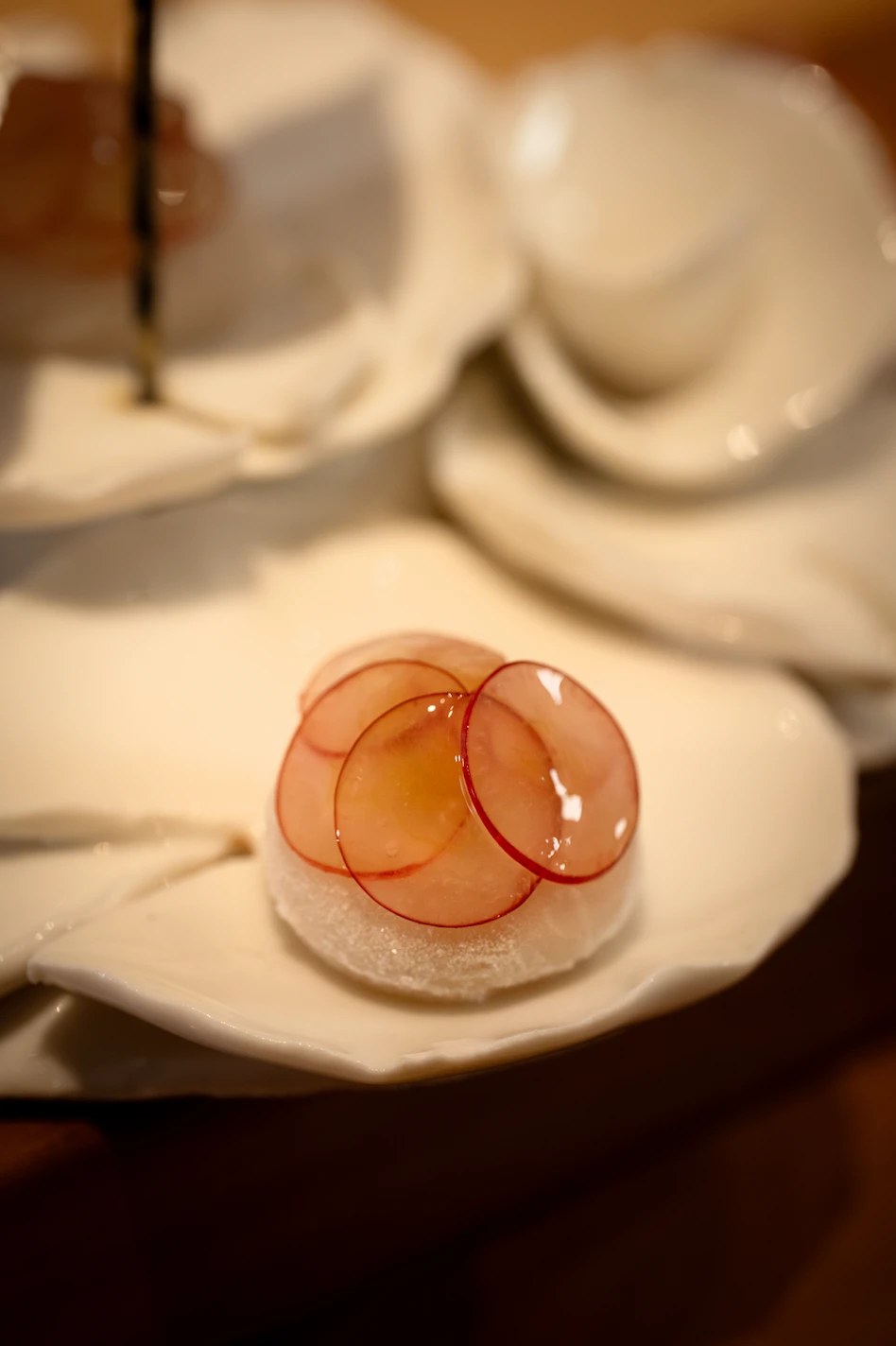 A close-up of a meticulously prepared course at Hakuba.
