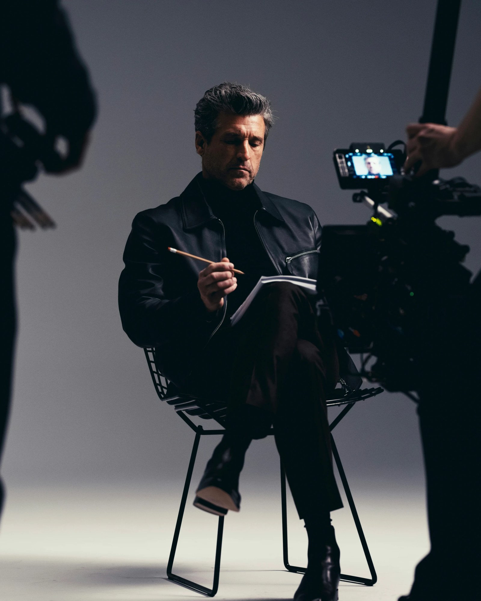 Patrick Dempsey wearing a TAG Heuer watch, an LVMH brand.