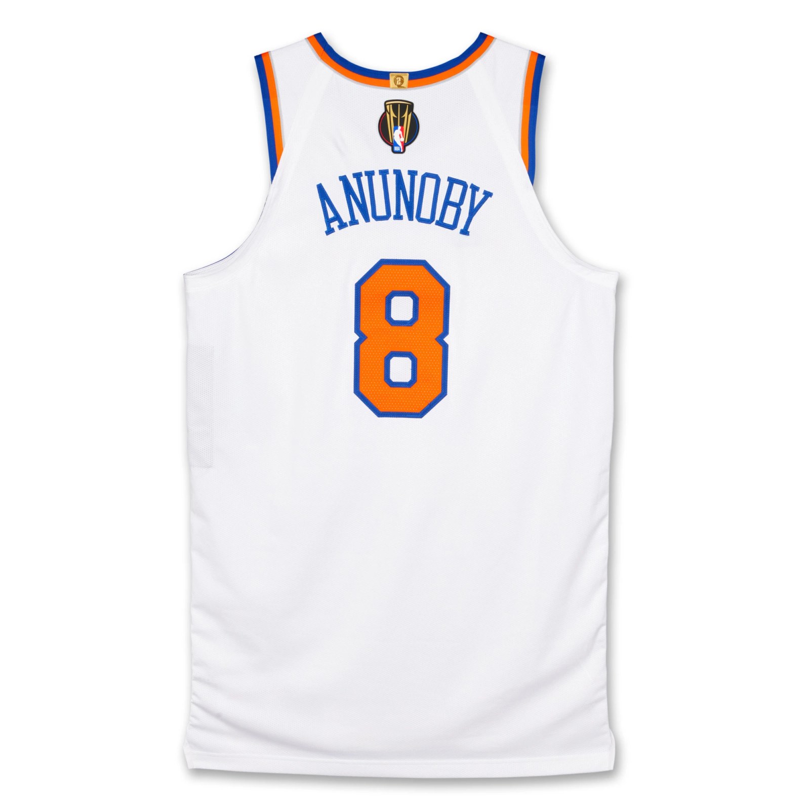 View 1 of Lot 3: OG Anunoby New York Knicks 2025-2026 Emirates NBA Cup Semifinals Game Worn Association Edition Jersey 