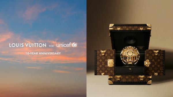 Louis Vuitton Marks a Decade with UNICEF in Silver and Ink