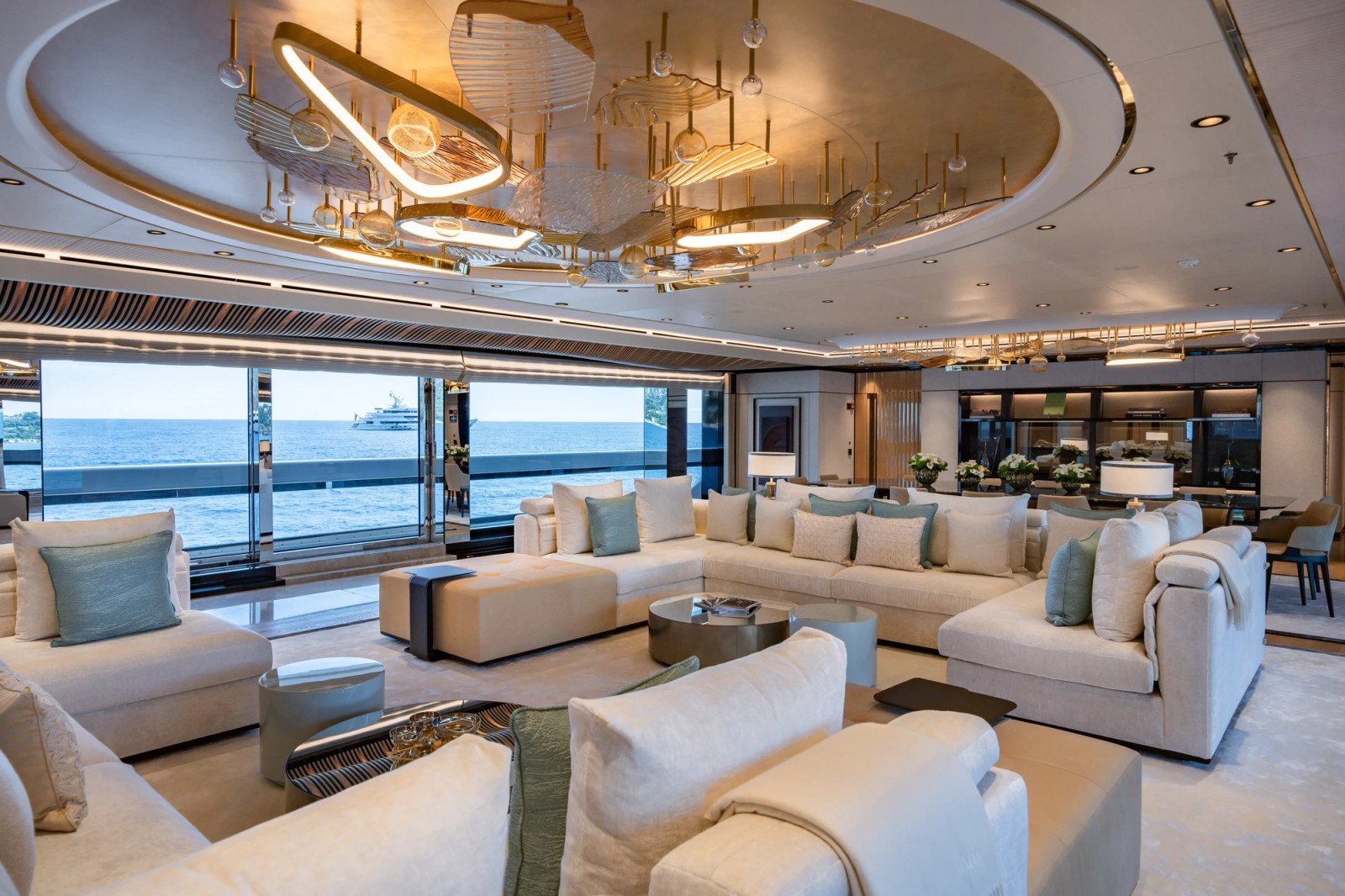 An elegantly furnished double cabin aboard the yacht MALIA