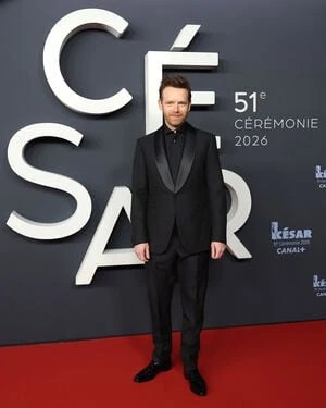 Antoine Reinartz in a classic Berluti peak lapel tuxedo at the César Awards.