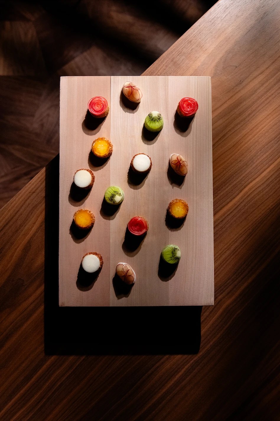 An exquisitely plated dish at Hakuba restaurant.