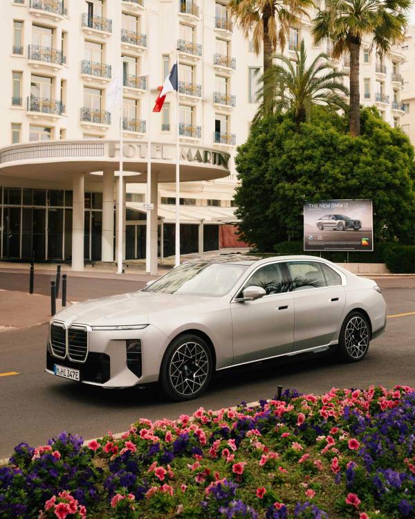 BMW Brings Its New Flagship and a Piece of Bond History to Cannes